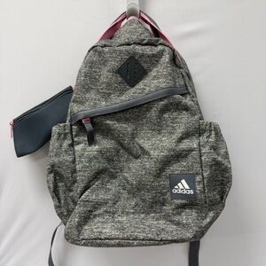 Adidas Squad Backpack Pink Accents w Pencil Case